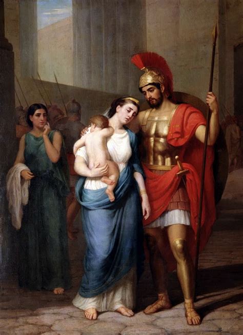 Farewell of Hector and Andromache. 1863. Sergey Postnikov. Russian ...