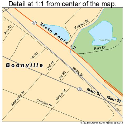 Boonville New York Street Map 3607355