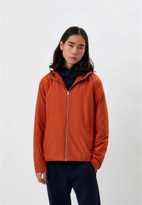 Куртка UNIQLO с капюшоном, цвет: оранжевый, RTLACC476601 — купить в ...