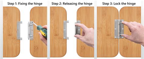 HSMT-hinges 4 Inch Quick Release Hinge, Stainless Steel 304, Detachable ...