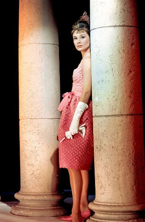 Audrey Hepburn Pink Dress