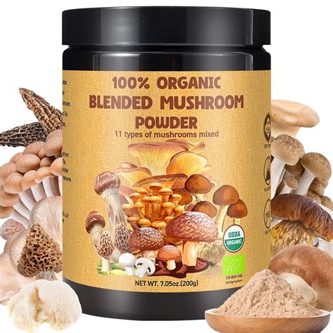 amazoncom oz dried mixed mushroom powder  pure natural