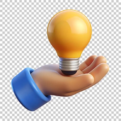 premium psd idea png icon   transparent background