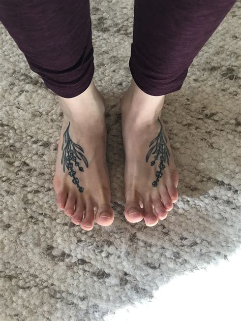 My lavender feet by Sarah at White Raven Tattoo in Columbus, Ohio