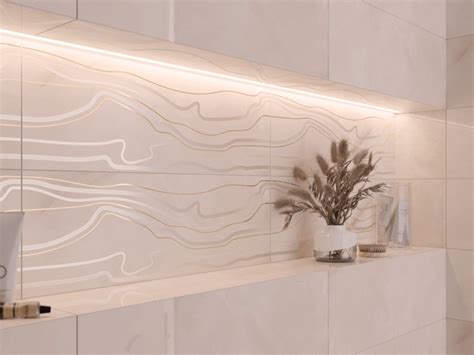 Бежевая глянцевая плитка, коллекция IVORY LINES | Home decor decals ...