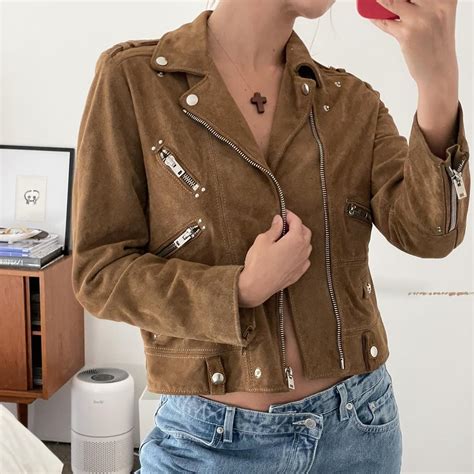 The Kooples Women's Tan and Brown Jacket | Depop
