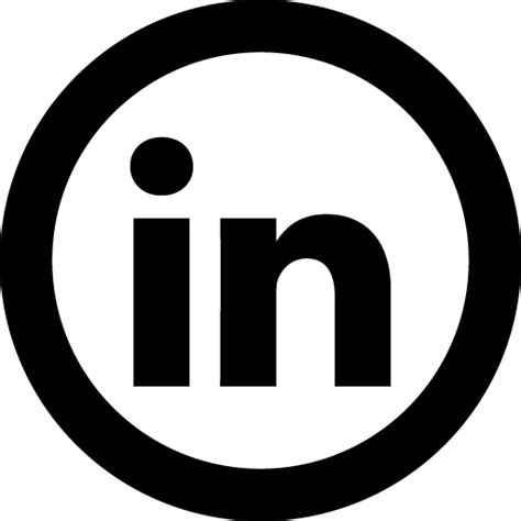 Linkedin circle icon svg png free download