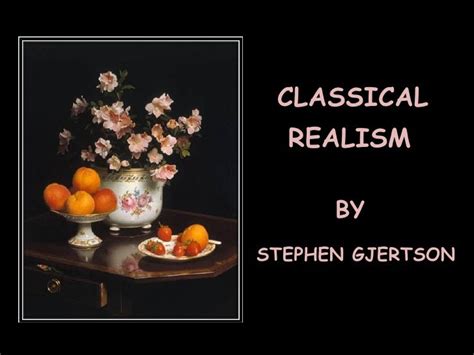 Classical Realism - Still Life