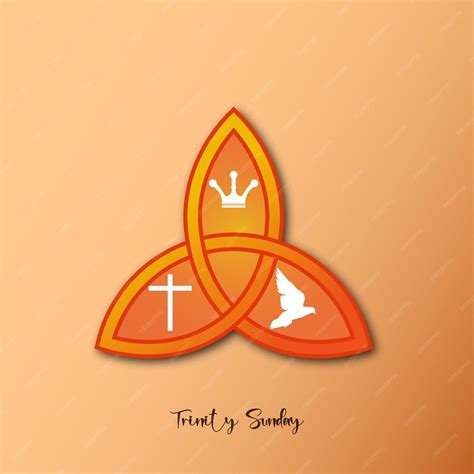 Premium Vector | Trinity Sunday with religious trinity symbol vector illustration.