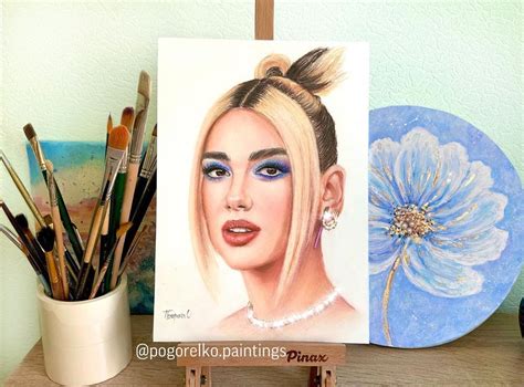Портрет Дуа Липа/ Dua Lipa portrait | Painting