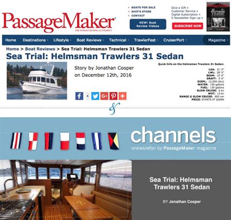 PassageMaker on the Helmsman Trawlers 31 Sedan! - Waterline Boats