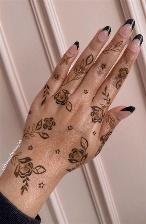 Small Easy Henna Flower Designs | Best Flower Site