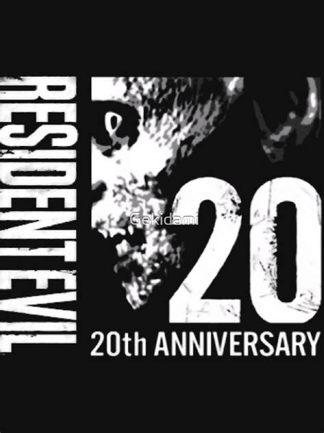 "Resident Evil - 20th Anniversary With Anniversary Text" T-shirt for ...
