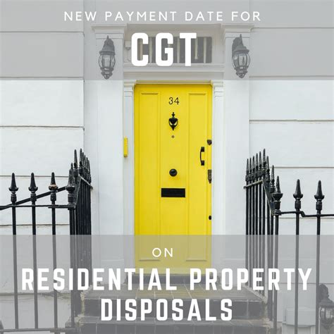 capital gains tax  residential property   announced