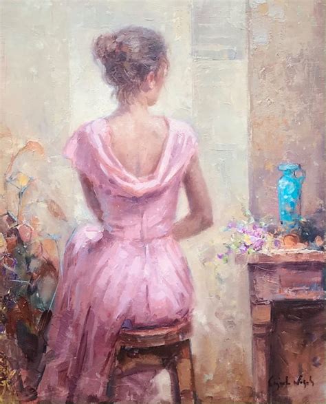 Ricardo Cejudo Nogales (1952 - ) - Rosa in a pink dress - Catawiki