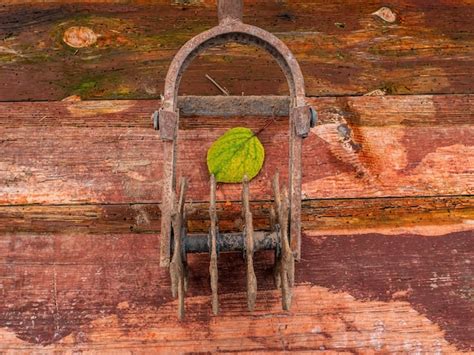 premium photo hand iron tool  cultivating agricultural land