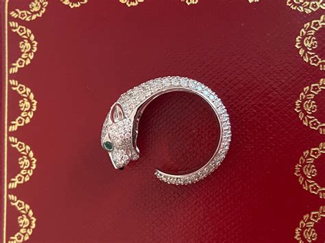 cartier panther de cartier ring  sale  stdibs cartier leopard