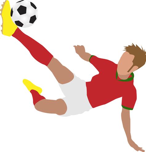 Cartoon football soccer player man in action 10135628 PNG