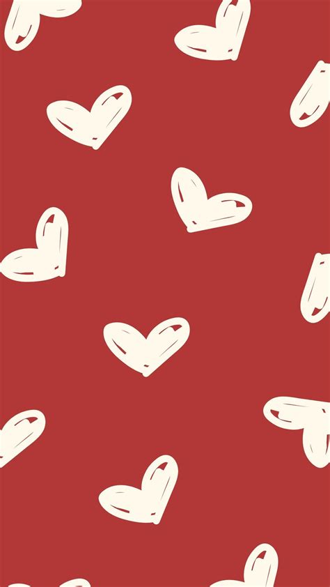 vibrant red heart aesthetic wallpapers   device