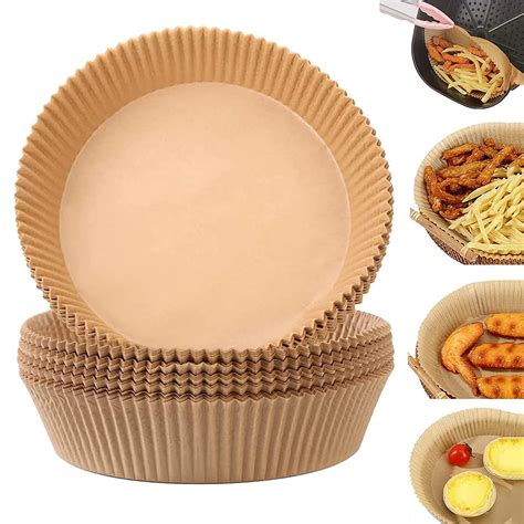 50pcs Air Fryer Disposable Paper Liner Non-stick Air Fryer Parchment ...