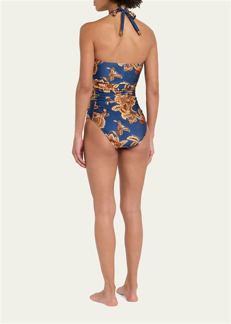 Zimmermann Aster Wide Link One-Piece Swimsuit - Bergdorf Goodman