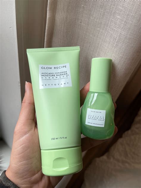 Glow Recipe's Avocado Ceramide Cleanser and Recovery Serum Are Worth