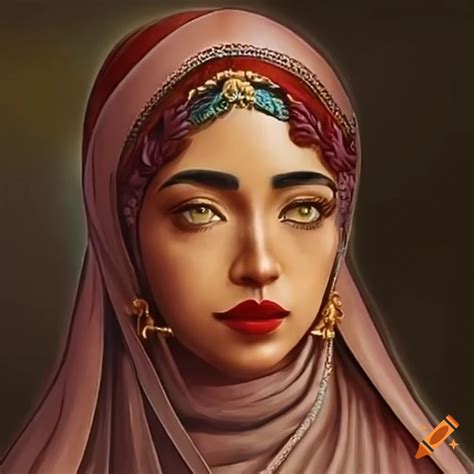 Portrait of Aisha, wife of Muhammad on Craiyon