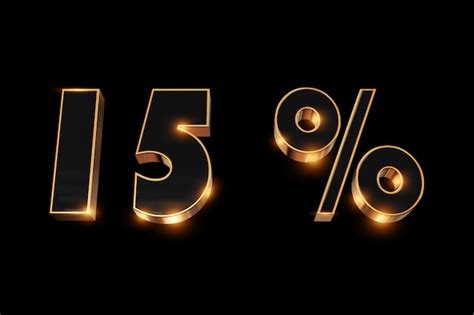 Number 15 isolated on white background | Premium Photo