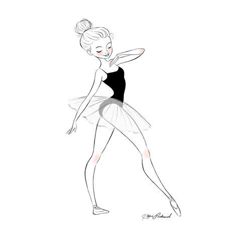 Art Print Ballerina | Etsy в 2020 г | Рисунок балерины, Рисунки девушки
