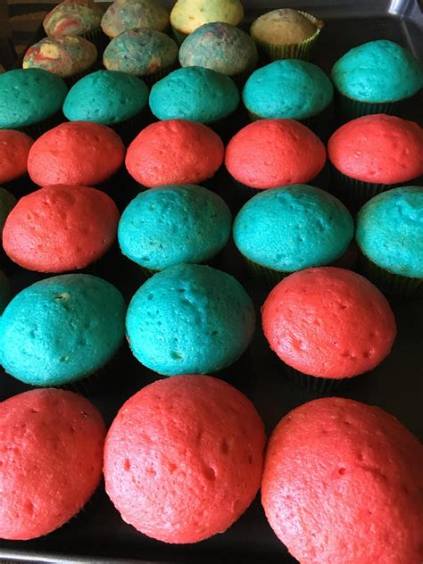 I’m really proud of my colorful naked mounds : r/Baking