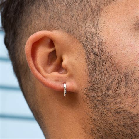earring for men silver