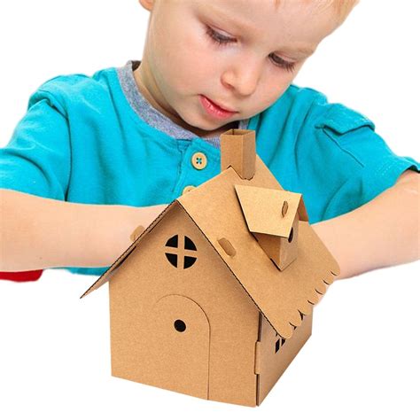 Cardboard House For Kids Diy