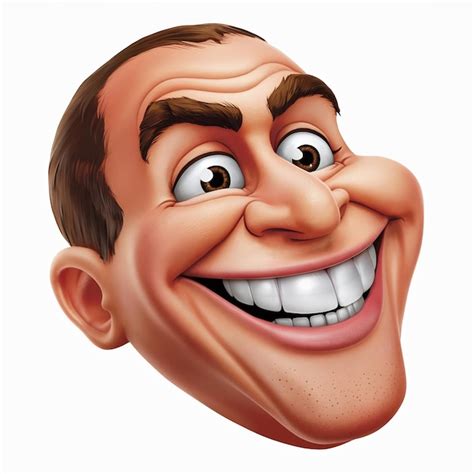 cartoon human head premium ai generated image
