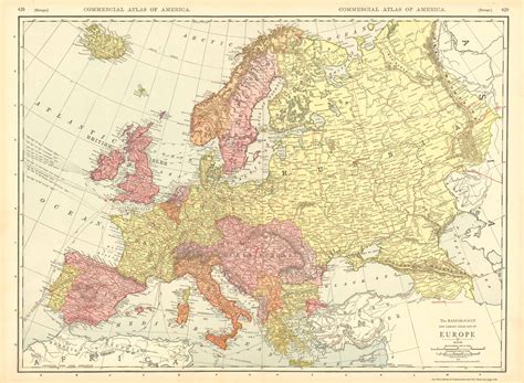 map of europe 1915