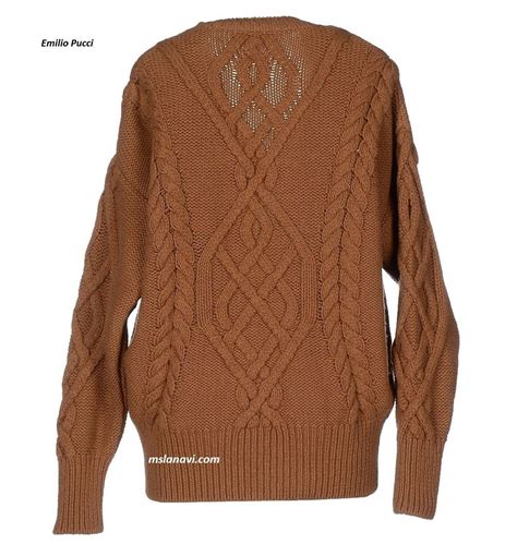 Вязаный свитер спицами от Emilio Pucci - Вяжем с Лана Ви