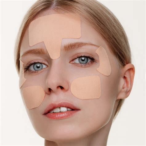 Тейпы для лица от морщин Risorio Beauty Tape Light для чувствительной ...