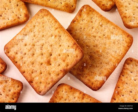 square wheat crackers stock photo alamy