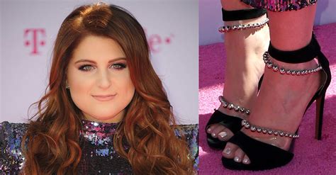 Meghan Trainor's Sexy Feet in PVC Sandals With Floating Silver Balls