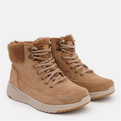 Женские зимние ботинки высокие Skechers 144770 BRN 38 25 см Коричневые ...