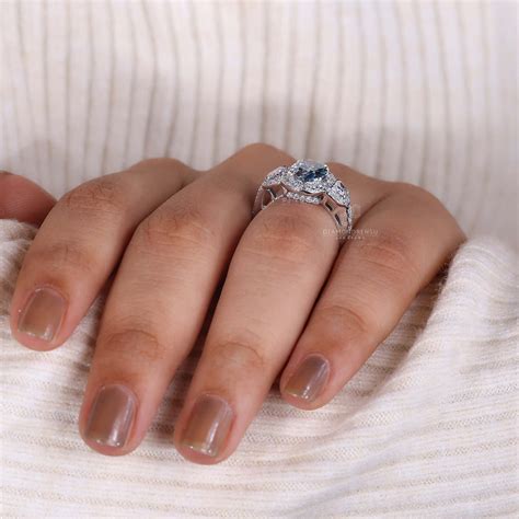 Blue Diamond Engagement Rings