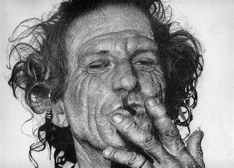 seans caricatures portraits keith richards portrait