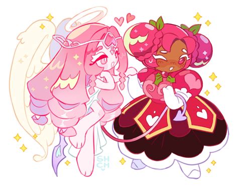 eternal sugar cookie and hollyberry cookie (cookie run and 1 more