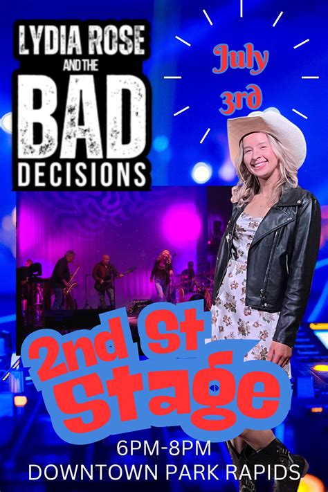 Lydia Rose and the Bad Decisions live at 2nd Street Stage