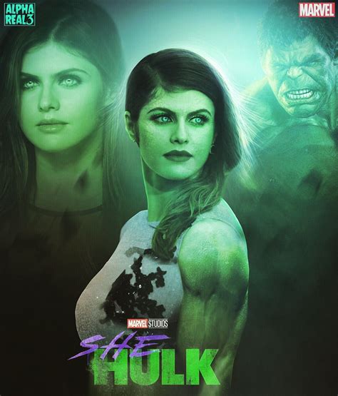 SHE HULK by Alphareal 3Alexandra Daddario as She Hulk in the mcu