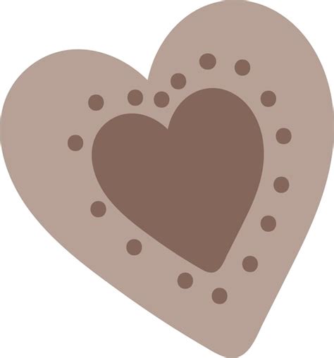 Galleta en forma de corazón | Vector Premium
