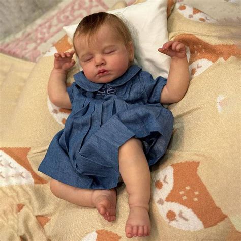 [Heartbeat & Sound] 20" Reborn Asleep Baby Girl Dadaka Real Lifelike ...