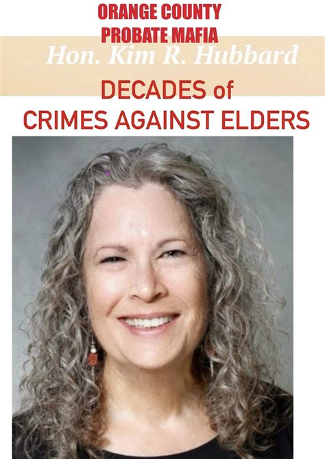 Murder runs rapid under the care of Corrupt Kim Hubbard. Orange County