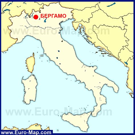 Карты Бергамо | Карта города Бергамо | Бергамо на карте Италии