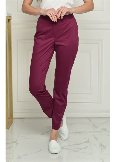 Брюки медицинские женские 526 Slim 7/8 стрейч Сангрия купить в интернет ...