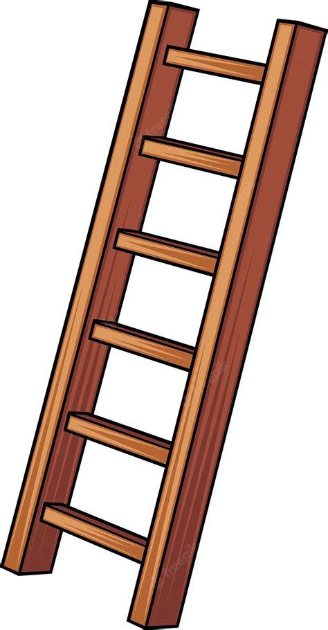 Hand Drawn, Cartoon, Sketch Illustration Of Ladder Royalty Free - Clip ...
